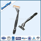 Rubber Grip Mens Disposable Razors Customer Logo With Pivoting Rounded Head