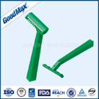 Green Color Disposable Double Edge Razor , Goodmax 2 Blade Disposable Razor